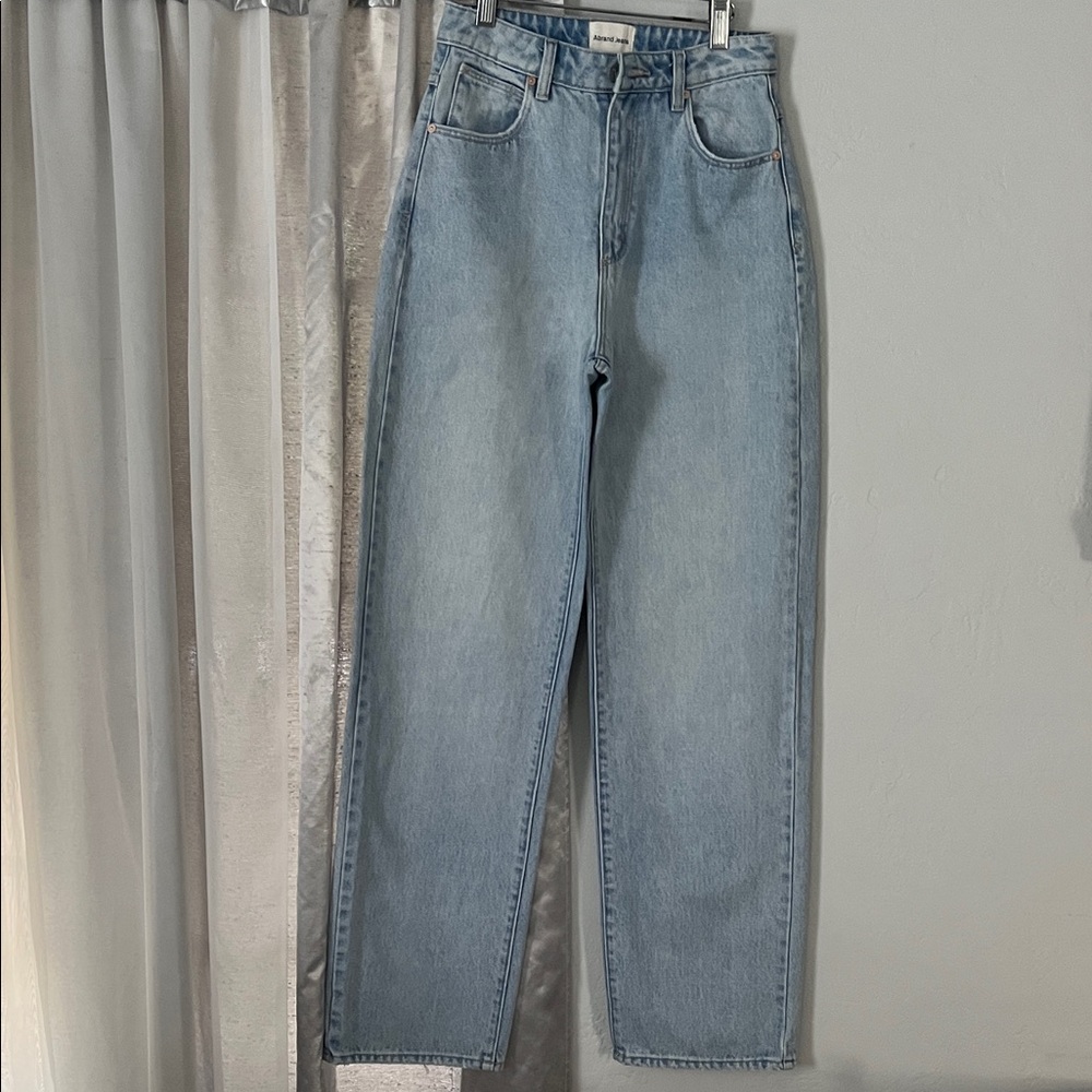 Abrand Women's High Rise Jeans in Light Blue